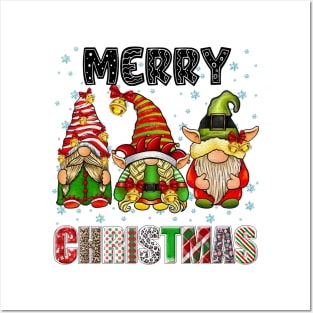 Merry Christmas Gnome Family Funny Xmas Tree Women Men Kids Posters and Art